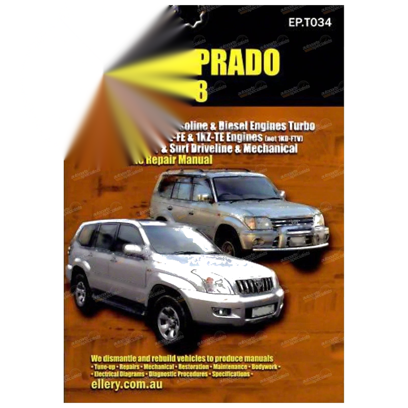 Toyota Prado Diesel Workshop Manual 90-120-125 Series (1996–2008)