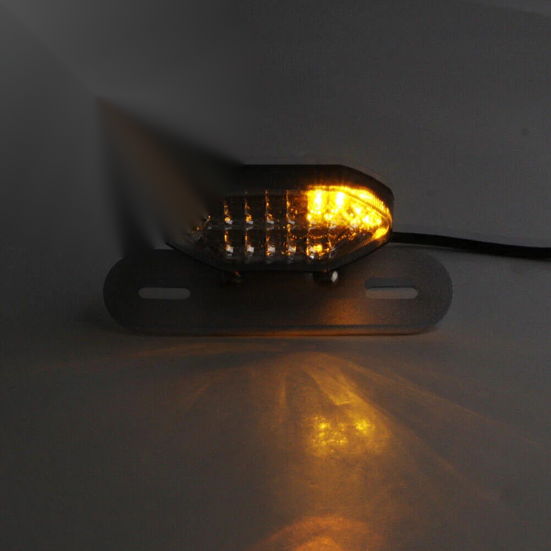 Car 1x Smoke Lens 16 LED Turn Signal Brake License Plate Tail Light