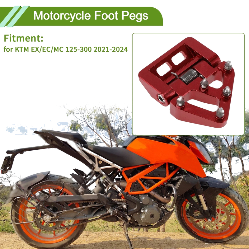 KTM EX / EC / MC 125-300 Foot Pegs / 1 Pc (2021–2024)