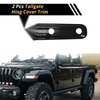 Jeep Wrangler JL Gladiator Black 1 x Set Tailgate Hing Cover Trim