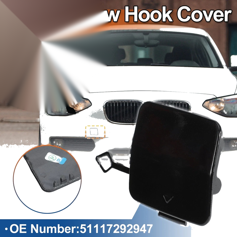 BMW 1 Series F20 F21 (2011-2019) Black Tow Hook Cover
