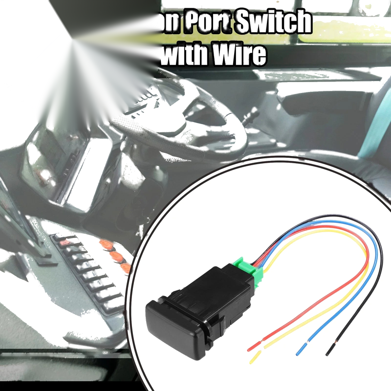Toyota Alphard Hole Expansion Port Switch Blank with Wire (2002-2023)