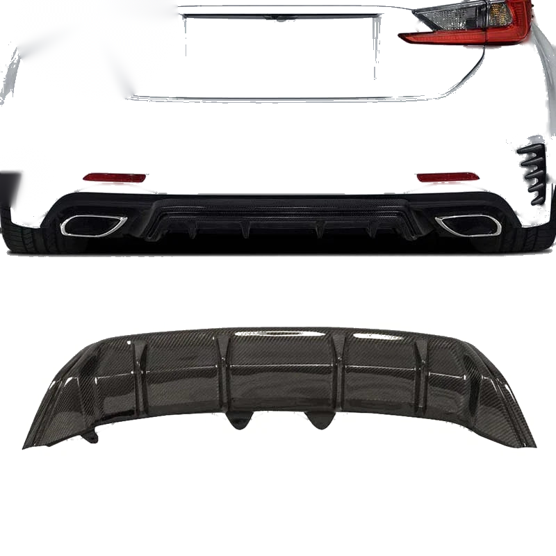 Lexus RC F-Sport 2015-2018 Real Carbon Fiber Rear Bumper Diffuser Lip