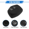 Suzuki 2 Button Silicone Black Car Remote Key Fob Case Protectors
