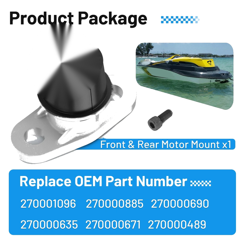 Sea-Doo GTX / RXP / RXT (2003-2019) Front / Rear Engine Rubber Motor Mount