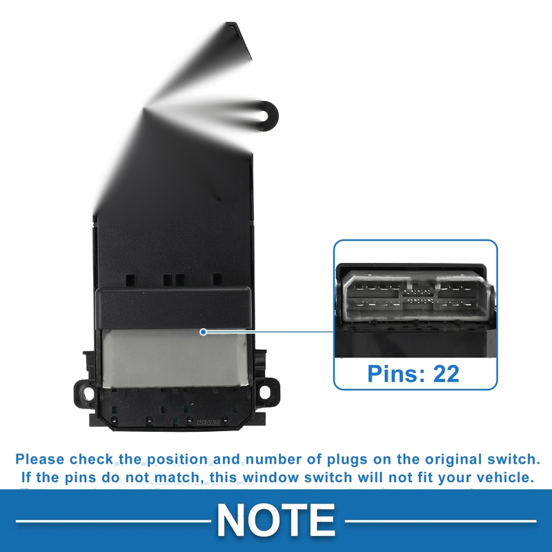 Honda City Front Right Power Window Switch (2007-2011)