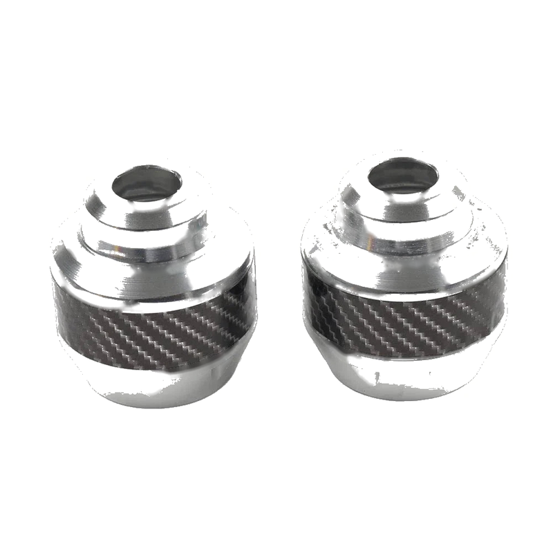 Make & Model 2 x Silver Motorcycle Front Fork Frame Sliders