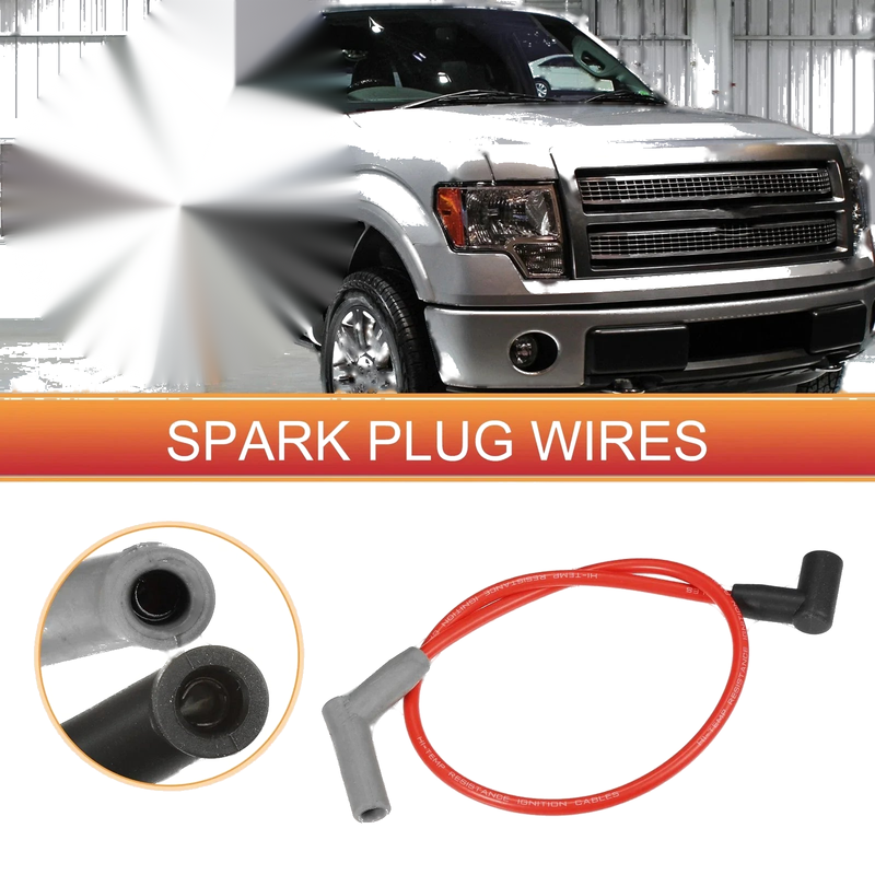 Ford SBF Small Block 8 Pcs Spark Plug Wire Ignition Coil Cables