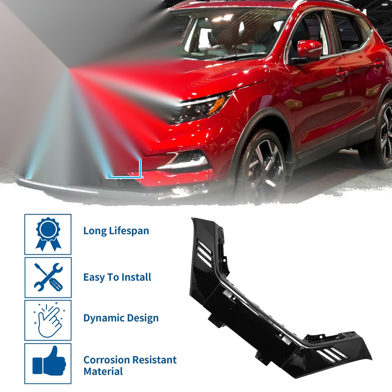 Nissan Rogue Sport Chrome Black Upper Bumper Grille (2017-2022)