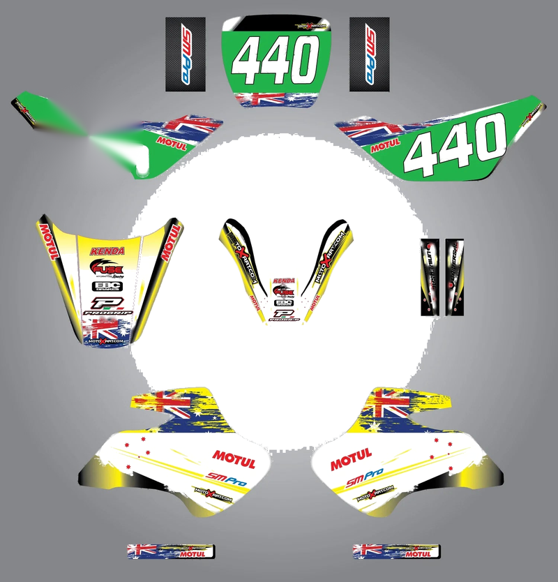 Suzuki JR 50 Custom Graphics Kit - AUSSIE PRIDE