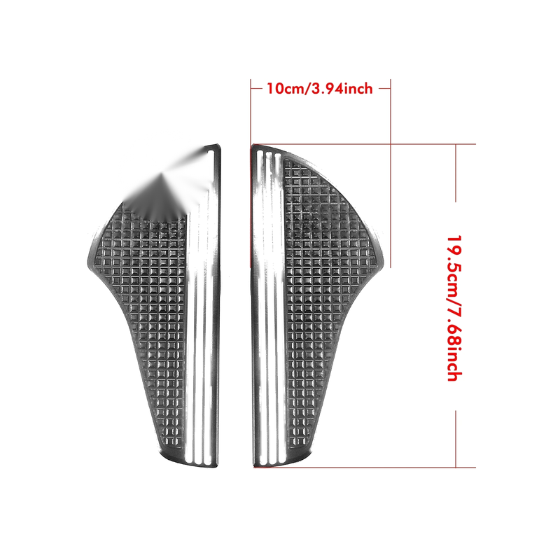 Harley Davidson Softail 2 x Black White Front Floorboards Foot Pegs (2018-2025)
