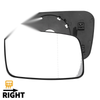 Volvo 850 S40 S70 S90 V40 V70 Heated White Mirror Glass (1993-2000)