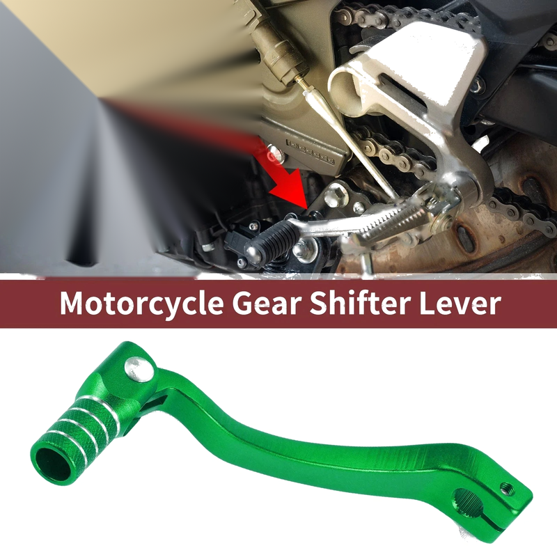 Kayo T6 Green Head Folding Gear Shifter Lever