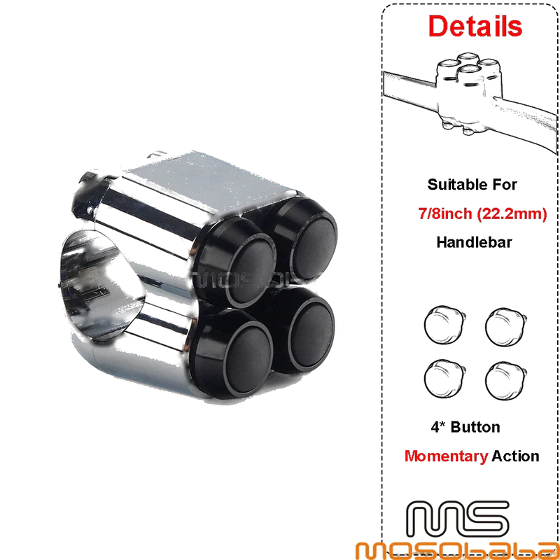 Honda, Harley, Kawasaki 7/8'' Motorcycle M-Switch