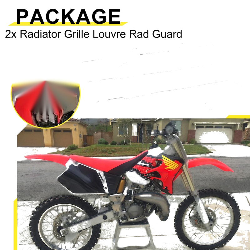Honda CR125R Radiator Grille Louvre Rad Guards 2 x (1992–1997)