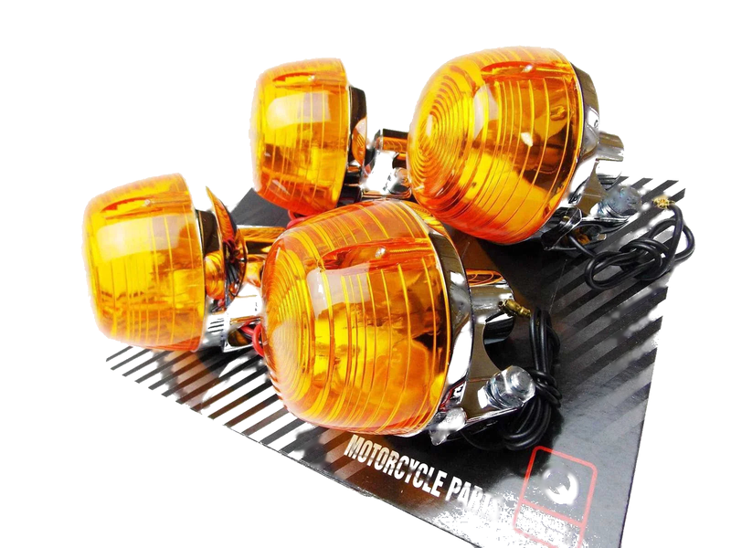 Honda CB550K (1974) - Front & Rear Blinkers Turn Signal Indicator Set