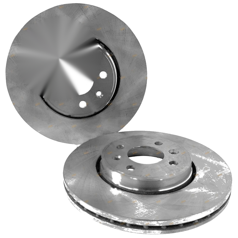Mazda 121 LH+RH Front Disc Brake Rotors Pair (1990 - 2002)