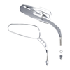 Harley Touring Electra Street Road Glide Chrome / Black Rear View Mirrors