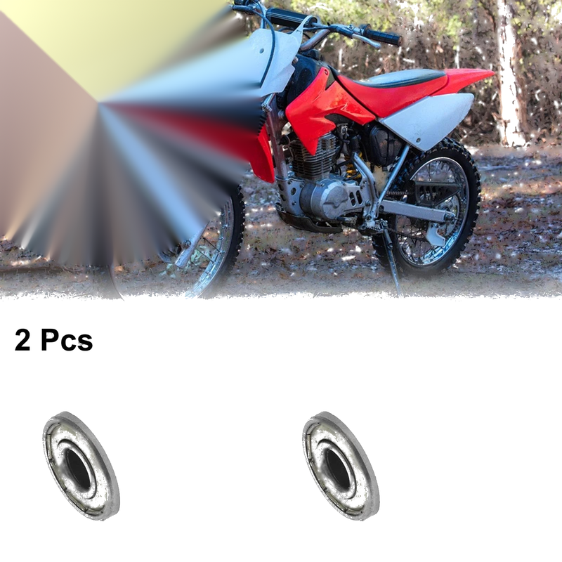 2 x Pcs 8mm Chain Tensioner Roller Slider Pulley Wheel Idler White Motorcycles