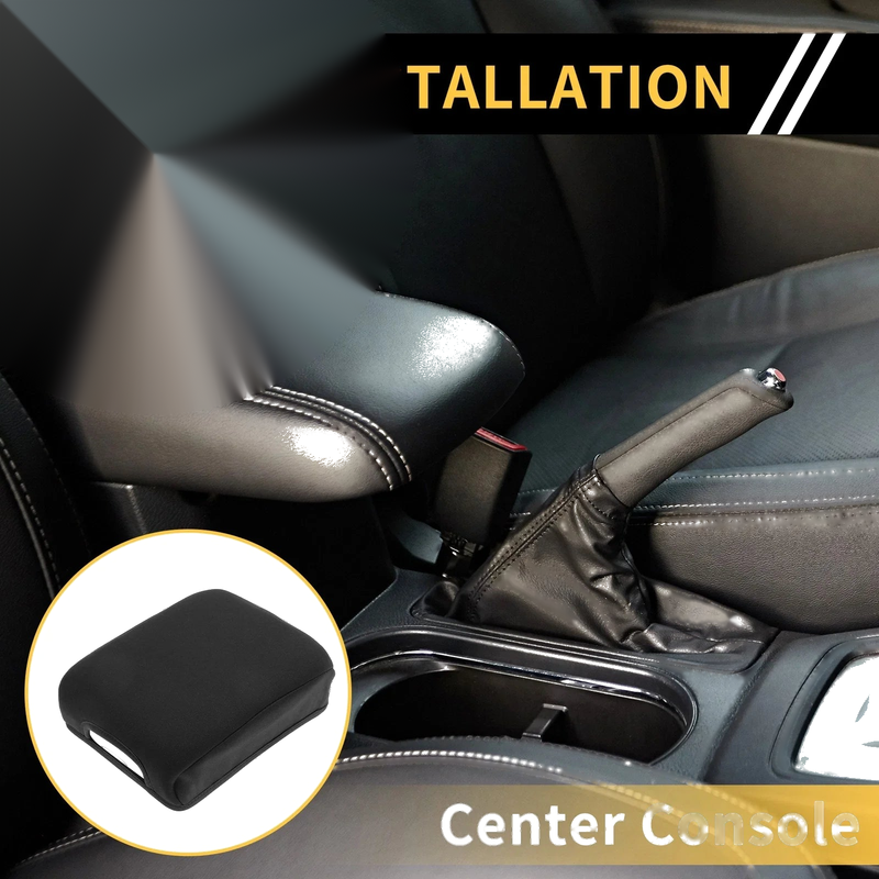 Toyota Tacoma Microfiber Leather Black Armrest Cover (2005-2023)