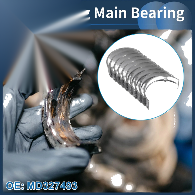 Mitsubishi Eclipse 10 x Main Bearing Set No.MD327493 (1993-1998)
