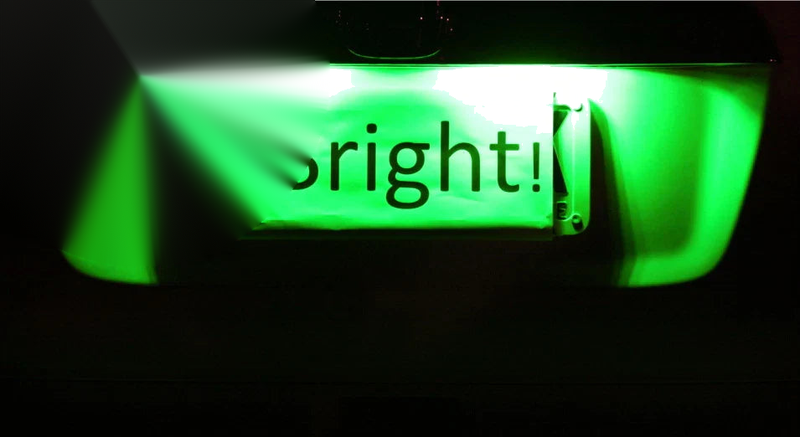 Holden Commodore VT VX VY VZ VE Bright Green LED Number Plate