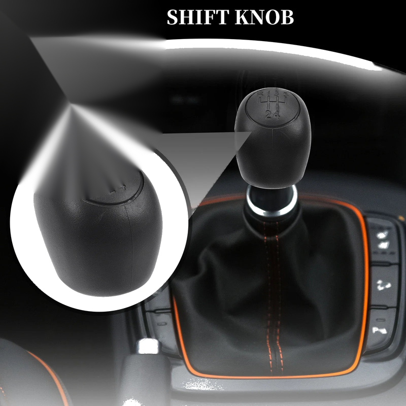 Fiat Ducato (1994-2006) Black Plastic 5 Speed Manual Gear Shift Knob