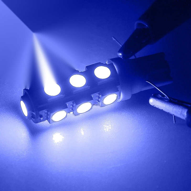 RV Camper 10 x Blue T10 13SMD 5050 LED Light Bulbs (194, 921, 912)