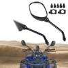 ATV Scooter Rear View Side Mirrors / 10mm / 7/8"-22mm Handlebar Clamp