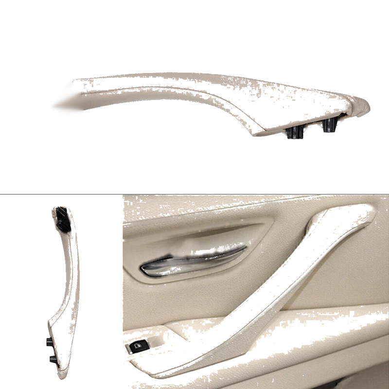 BMW 5 Series Left Side Leather Door Trim Pull Handle (2010-2017)
