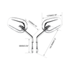 Harley-Davidson Road Glide ST Chrome Rear-View Mirrors (2023 - 2026)