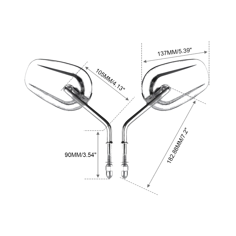 Harley-Davidson Road Glide ST Chrome Rear-View Mirrors (2023 - 2026)