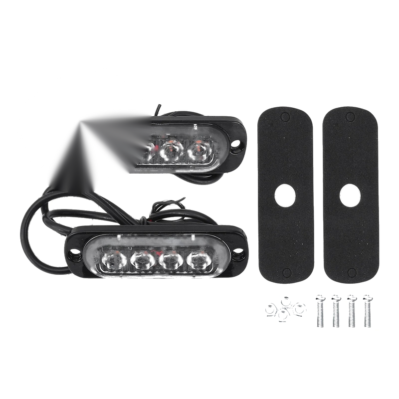 Motorcycle 2 x License Plate Light 12V LED Tag Lamp