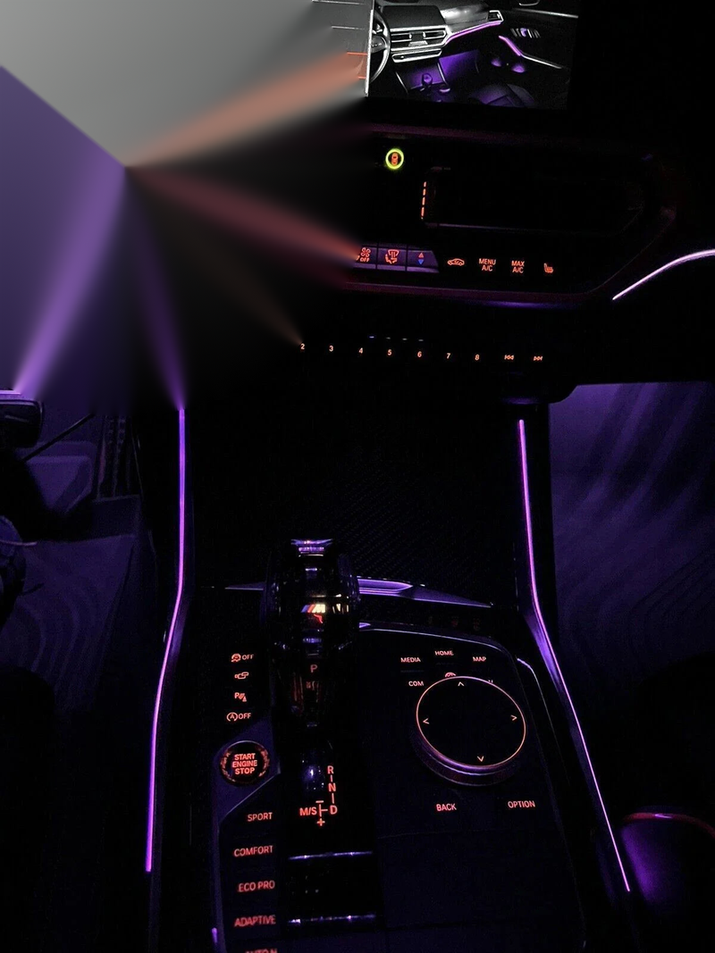 BMW 330i / M340i / M3 G20 / G28 Center Console Ambient LED Trim (2019–2023)