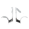 Tesla Model X L+R Side Rear View Mirror Chrome Cover Lower Holder (2016–2021)