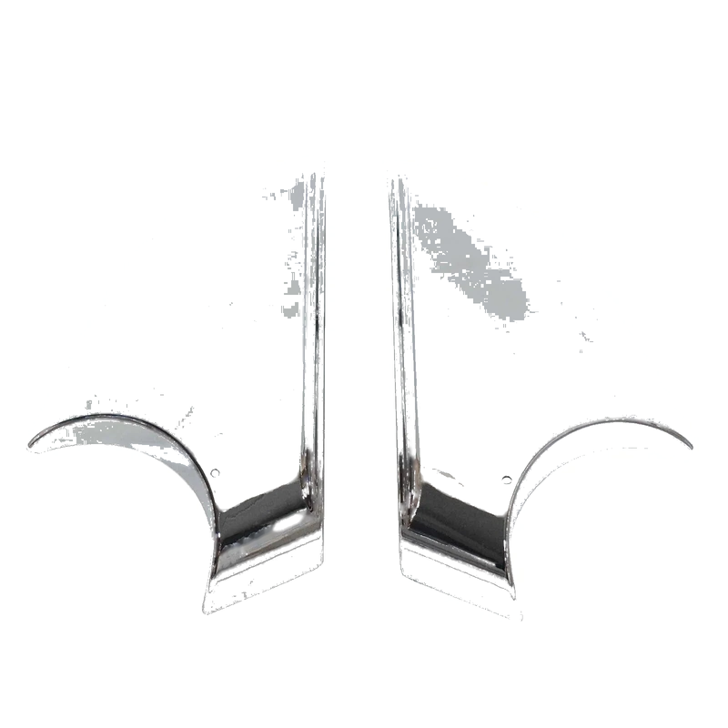 Tesla Model X L+R Side Rear View Mirror Chrome Cover Lower Holder (2016–2021)