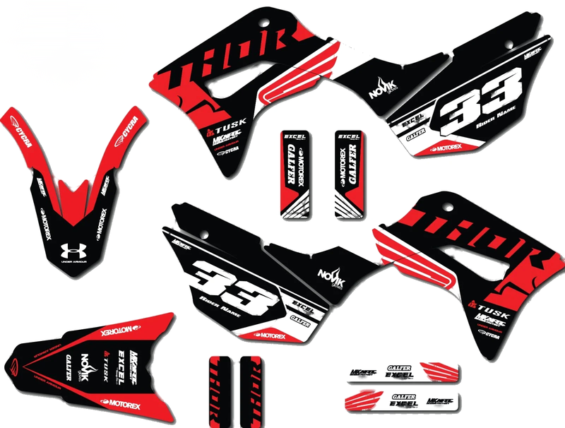 Honda CRF 125F (2019-2025) Full Custom Graphics Complex Style Sticker Kit