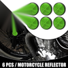 Motorcycle Bike 6pcs 2.20"x0.31" Universal Reflector Round