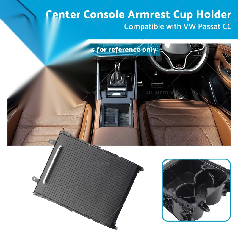 VW Passat CC Center Console Armrest Cup Holder (2007-2013)
