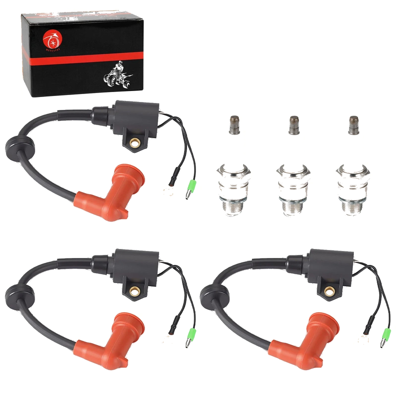 Yamaha Outboard 9.9-250 3x Ignition Coil & Spark Plug Cap
