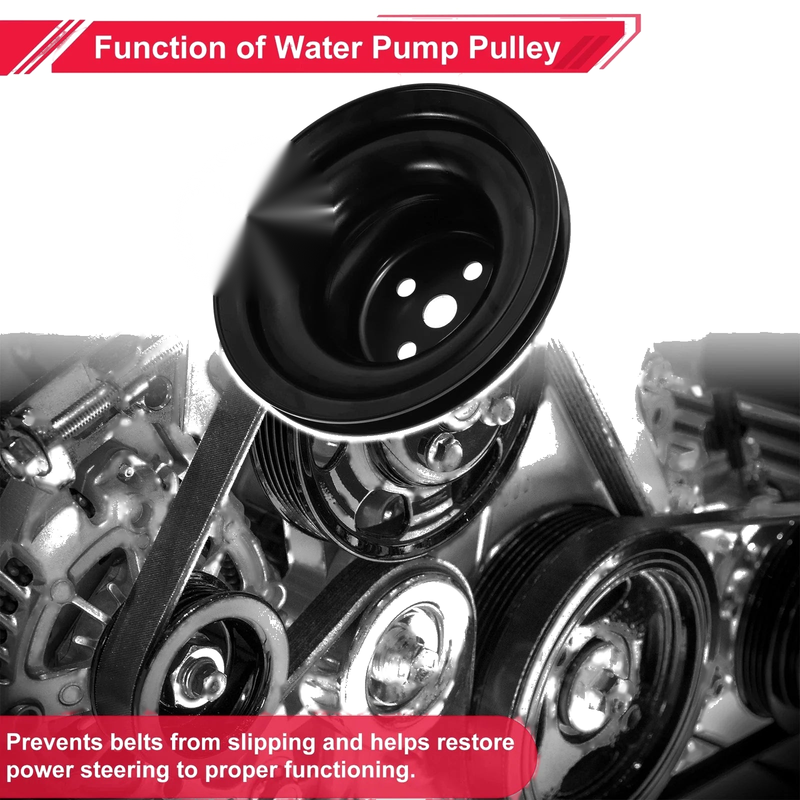 Chevy Big Block 396 427 454 Double-Groove Short Water Pump Pulley