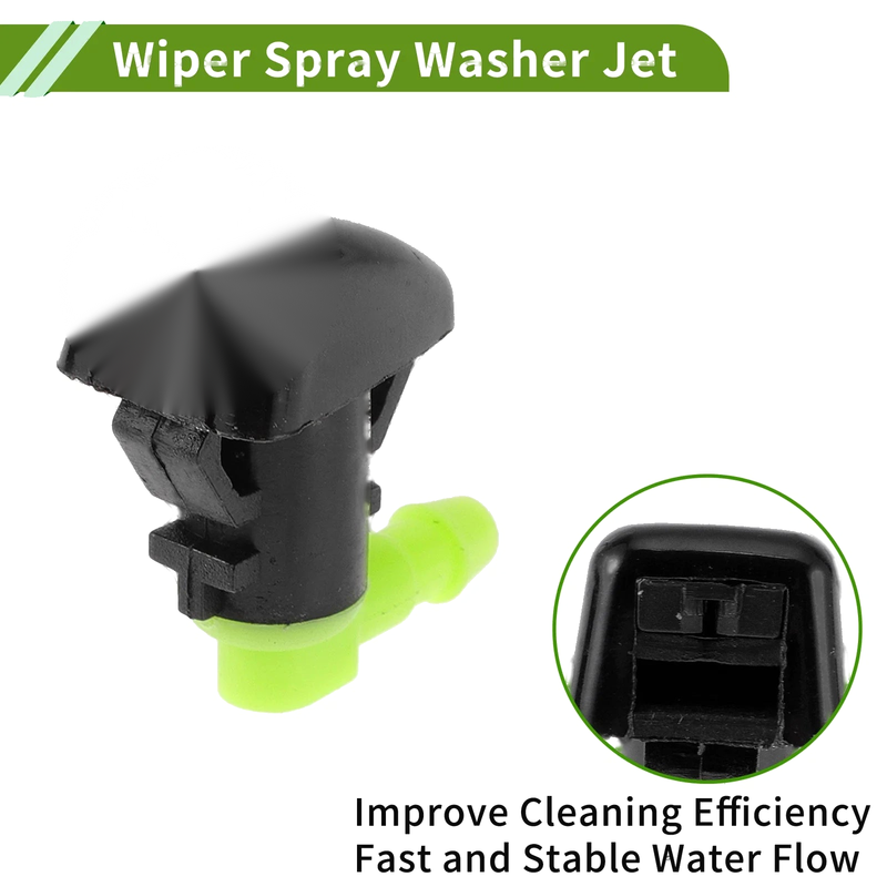 Dodge (2011-2019) Black Windshield Washer Nozzle & Hose Connector