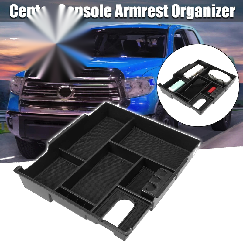 Toyota Tundra Center Console Organizer Armrest Storage Box (2014-2019)