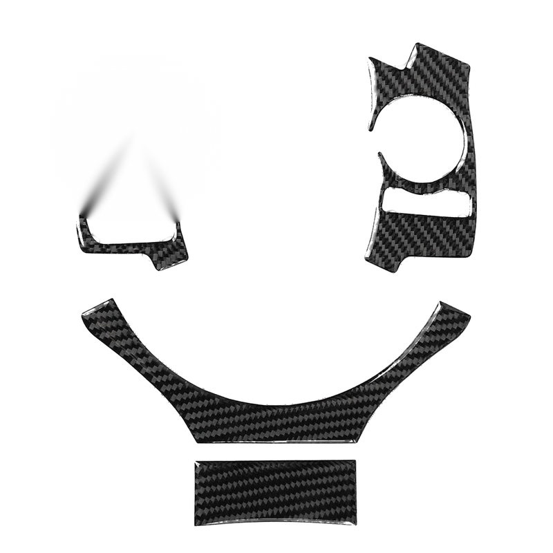 Lexus IS250 NX200 300h 4 Pcs Carbon Fiber Steering Wheel Cover Trim