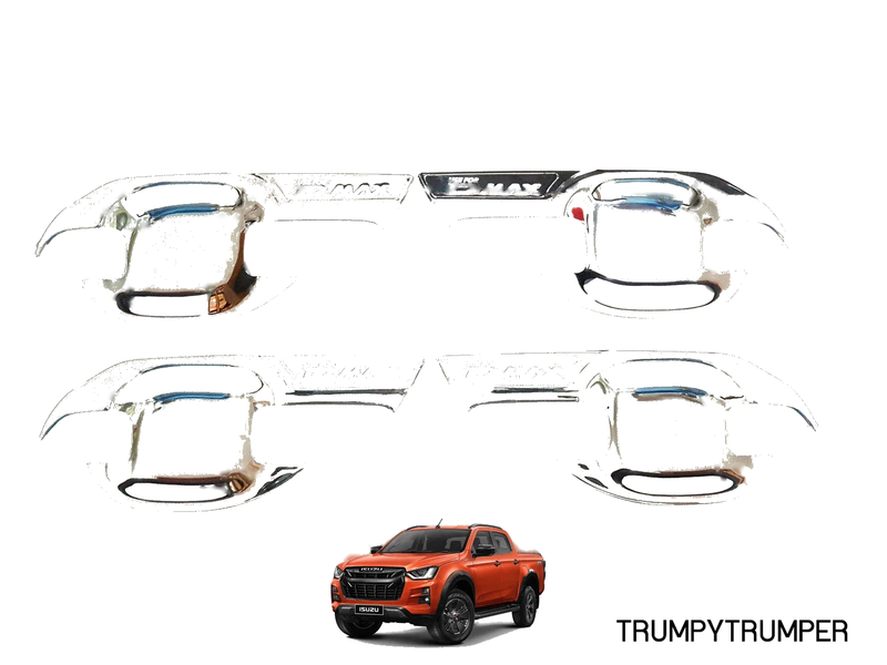 Isuzu D-Max Ute Chrome Door Handle Cover Insert Bowl Trim (2020-2021)
