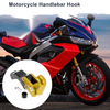 Slope Handle with Hook Aluminum Alloy Motorcycle Hanging Hook Gold Tone