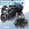 Motorcycle Fasteners Rivets (40pcs) / M6 / U-Type Rivets