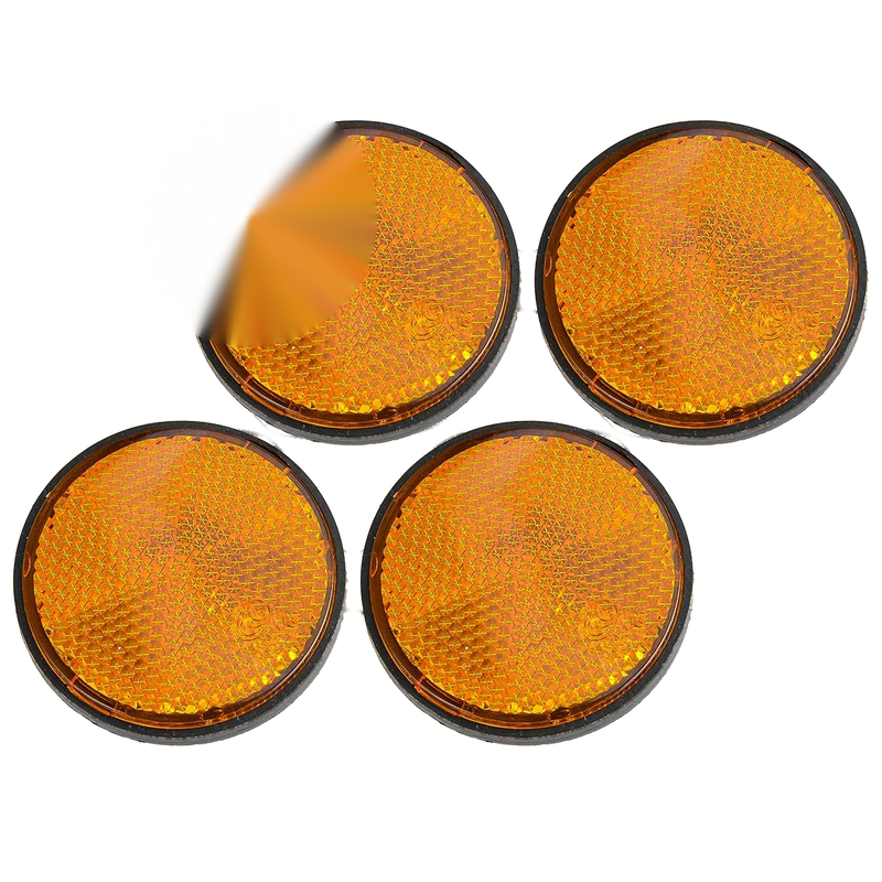 Honda & Kawasaki Motorcycles 4 x Yellow Front Fork Reflectors