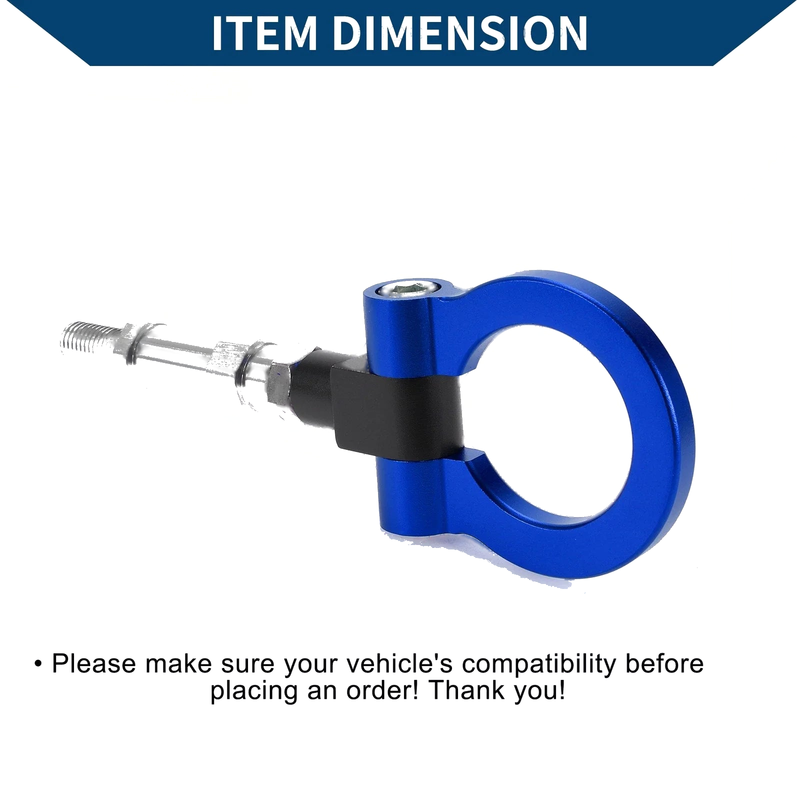 Honda S2000 23cm Blue Tow Hook (2000-2009)