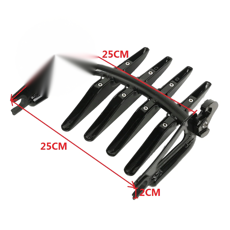 Harley Touring Backrest Sissy Bar Dock Hardware Luggage Rack (2009-2013)
